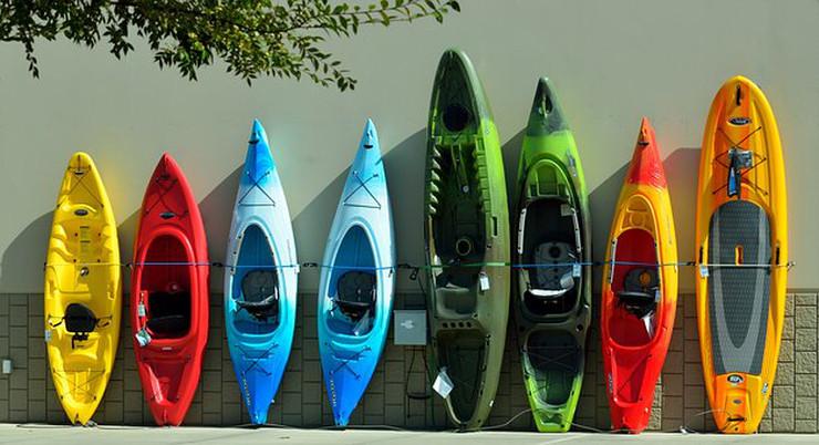 kayaks and canoes