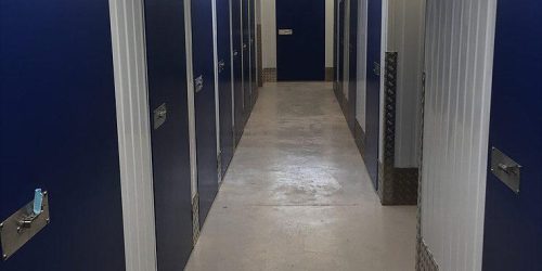 inside louth self storage facility