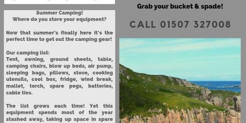 summer camping banner